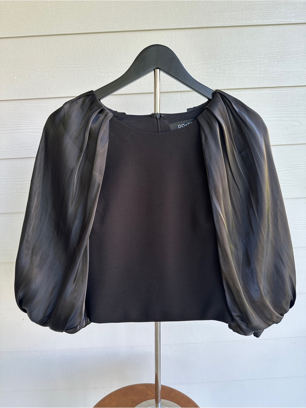 DO+BE Black Puff-Sleeve Blouse